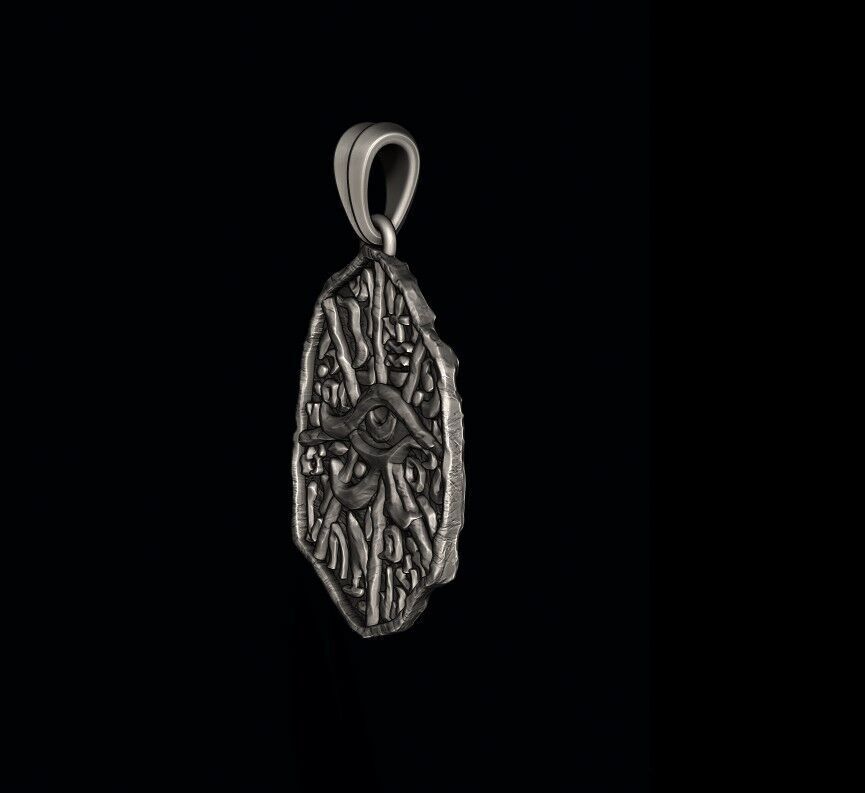 egyptian hieroglyphics pendant 3D print model_6