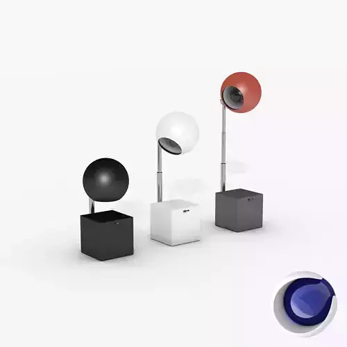 Lightolier Lytegem desk lamp for Cinema 4d