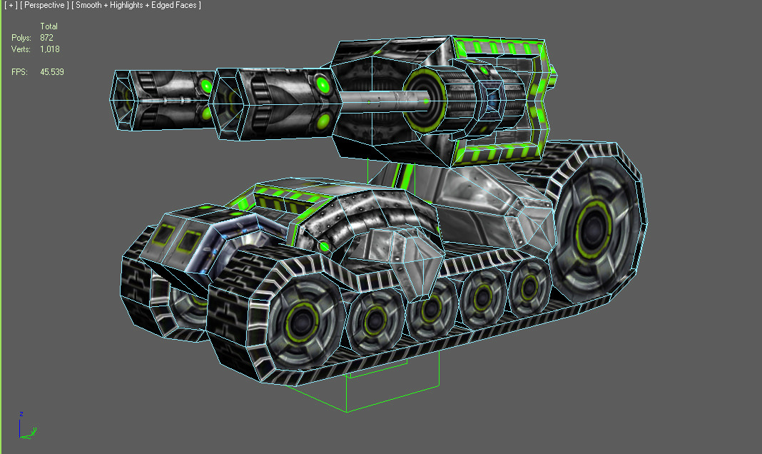 Future combat vehicle collection Low-poly 3D model_70