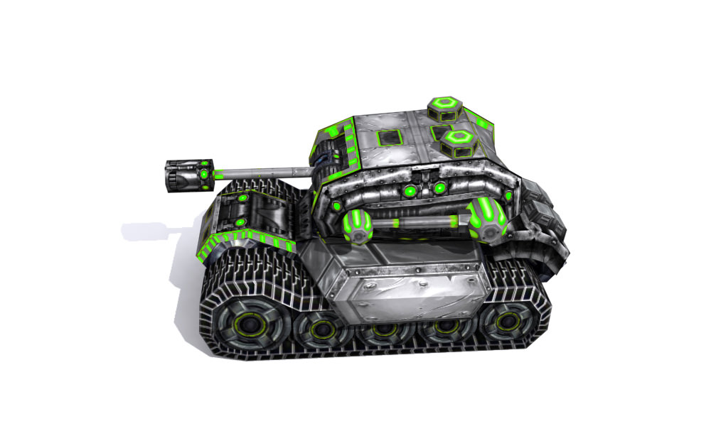 Future combat vehicle collection Low-poly 3D model_7