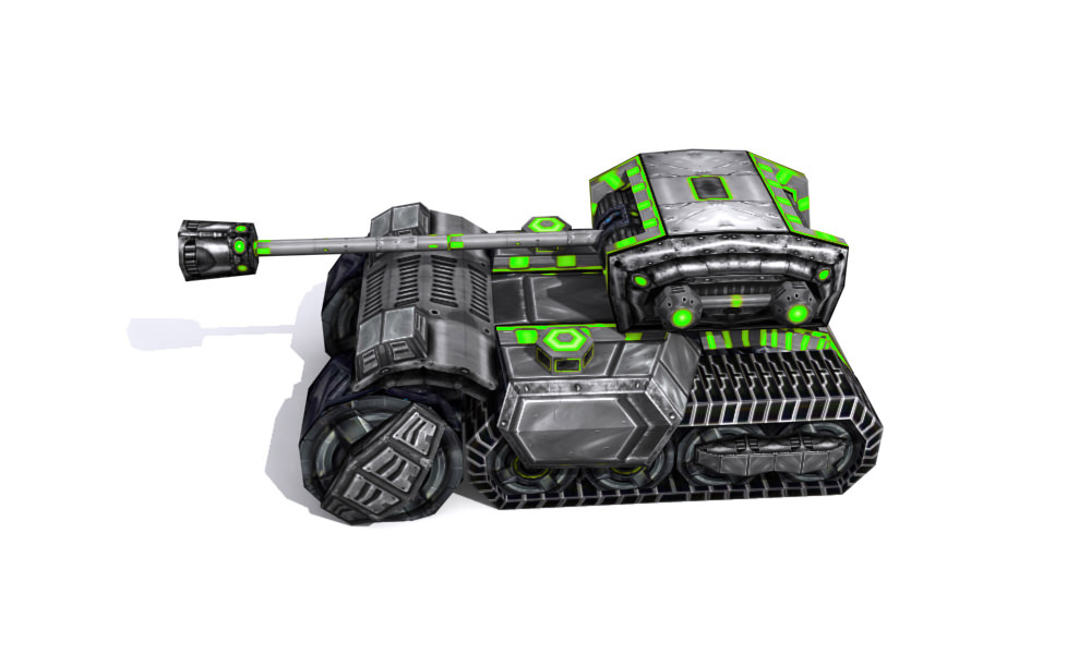 Future combat vehicle collection Low-poly 3D model_25