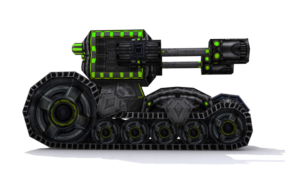 Future combat vehicle collection Low-poly 3D model_64