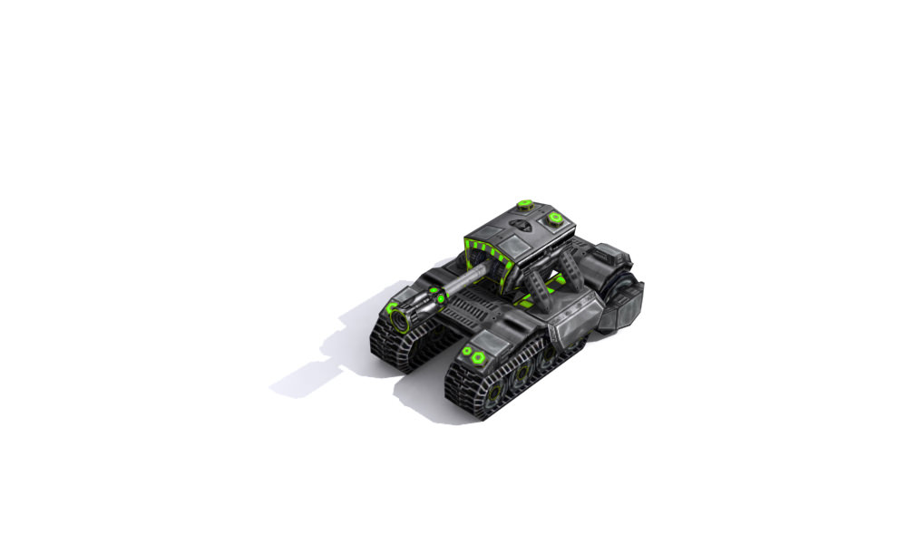 Future combat vehicle collection Low-poly 3D model_38