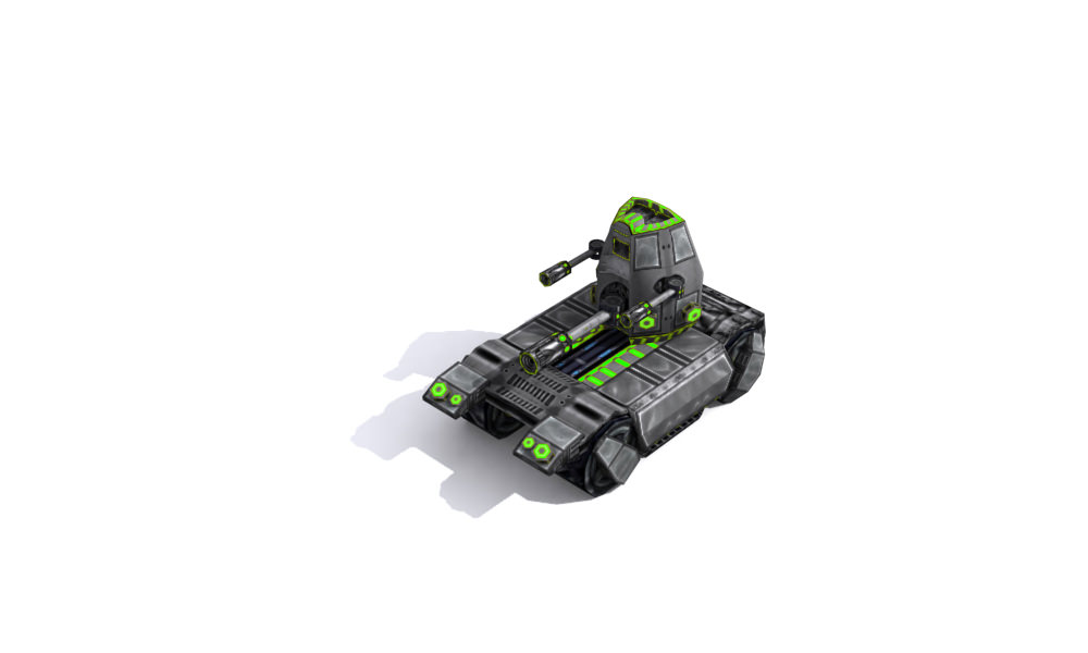 Future combat vehicle collection Low-poly 3D model_46
