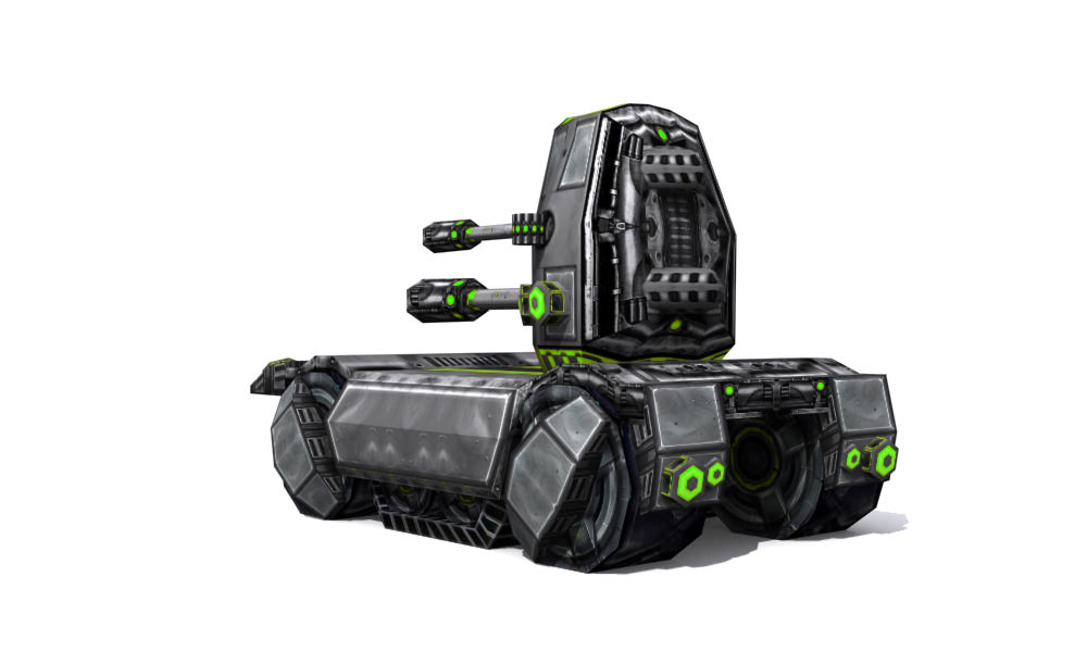 Future combat vehicle collection Low-poly 3D model_43