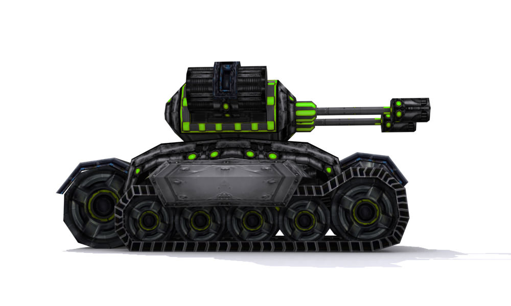 Future combat vehicle collection Low-poly 3D model_22