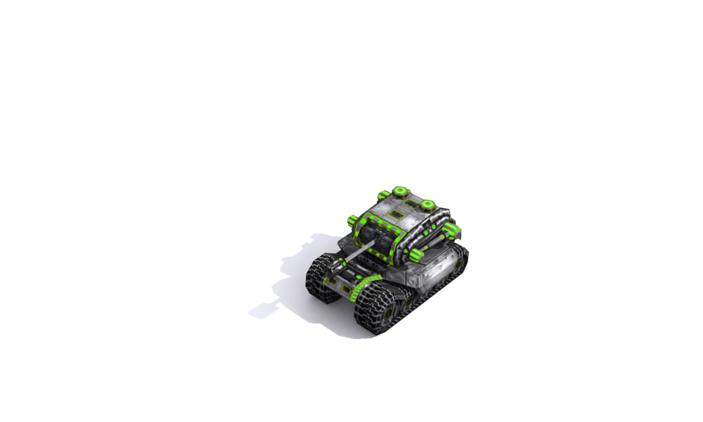 Future combat vehicle collection Low-poly 3D model_12