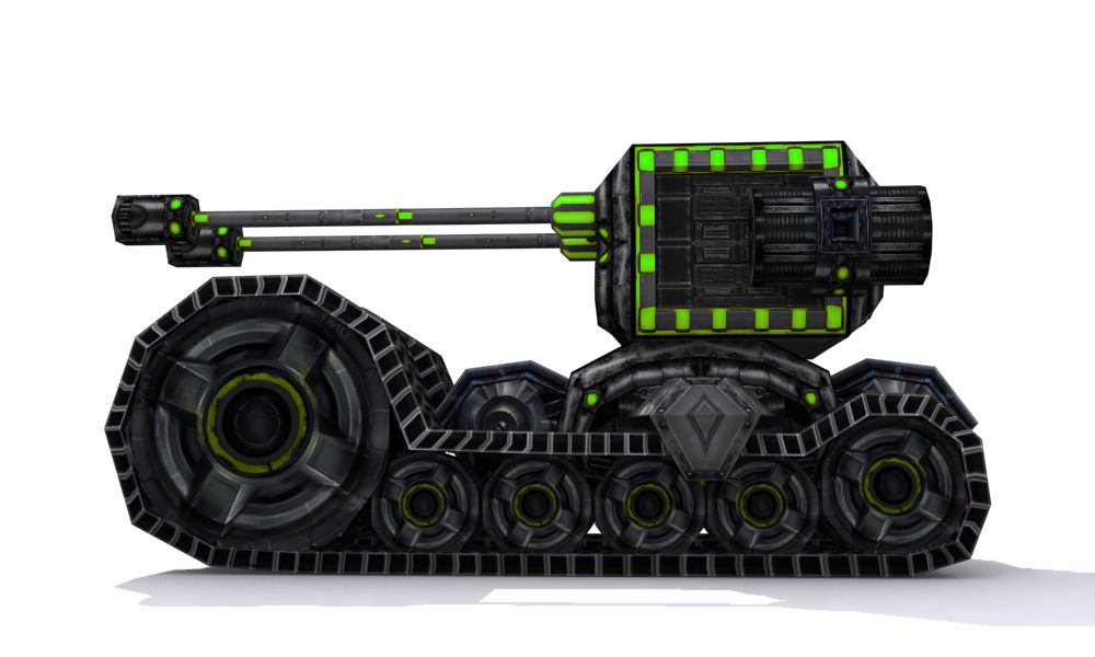 Future combat vehicle collection Low-poly 3D model_54