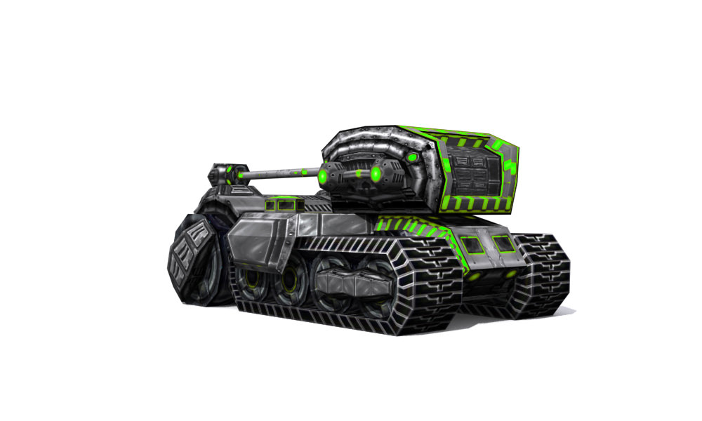 Future combat vehicle collection Low-poly 3D model_27