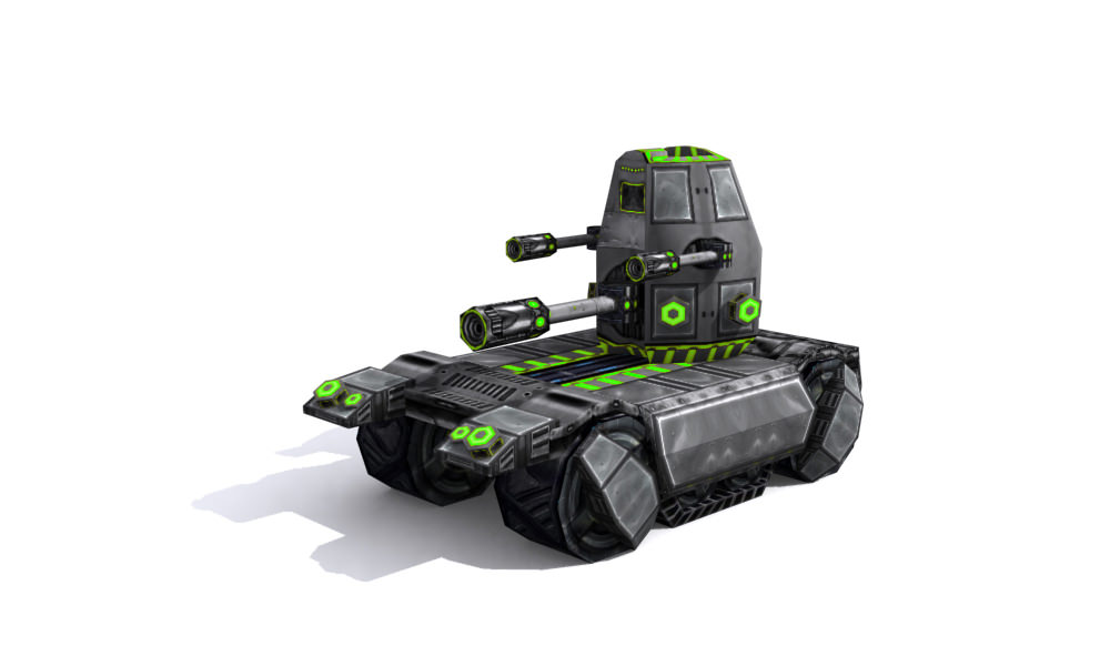 Future combat vehicle collection Low-poly 3D model_41