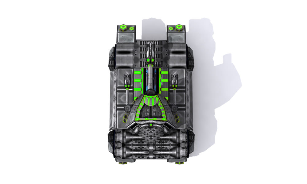 Future combat vehicle collection Low-poly 3D model_45