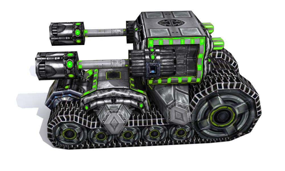 Future combat vehicle collection Low-poly 3D model_60