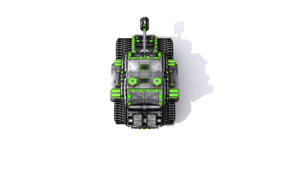 Future combat vehicle collection Low-poly 3D model_9