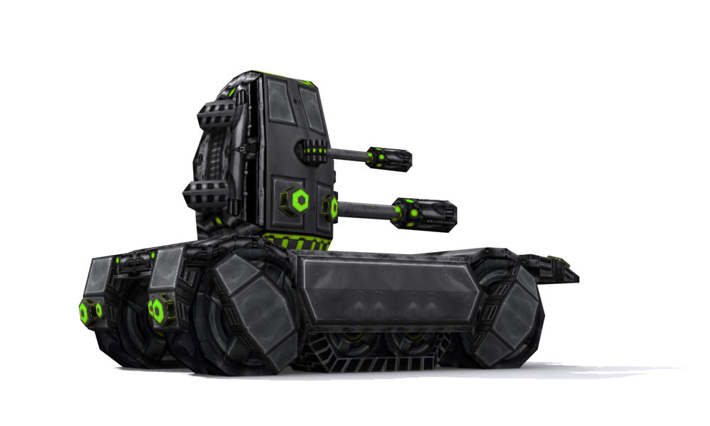 Future combat vehicle collection Low-poly 3D model_44