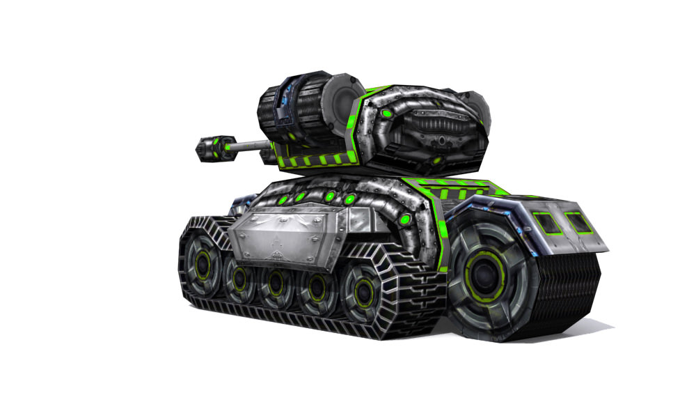 Future combat vehicle collection Low-poly 3D model_18