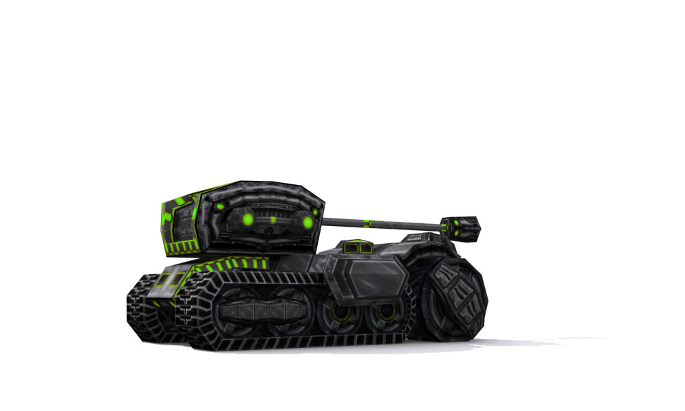 Future combat vehicle collection Low-poly 3D model_28