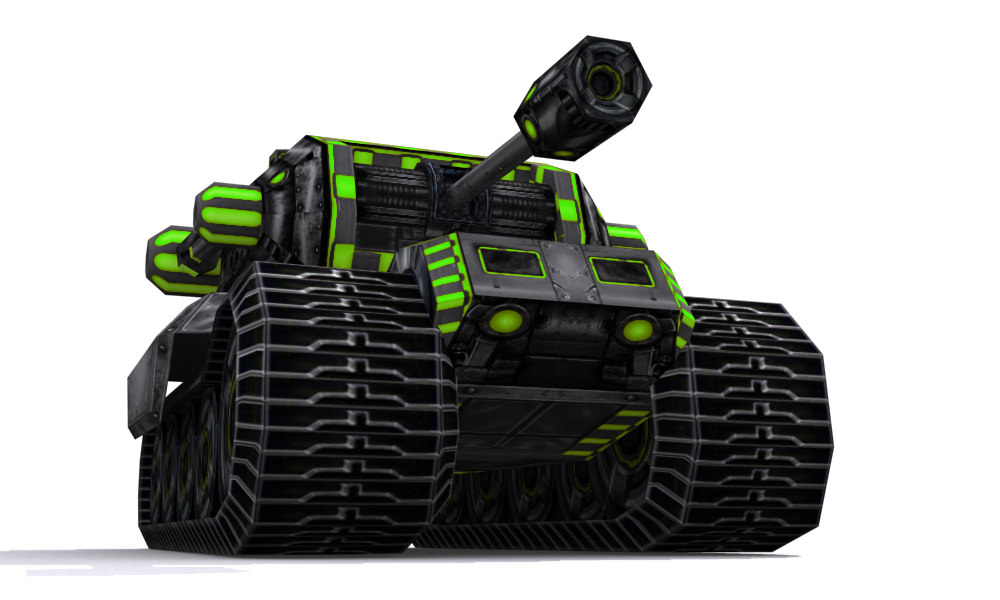 Future combat vehicle collection Low-poly 3D model_13