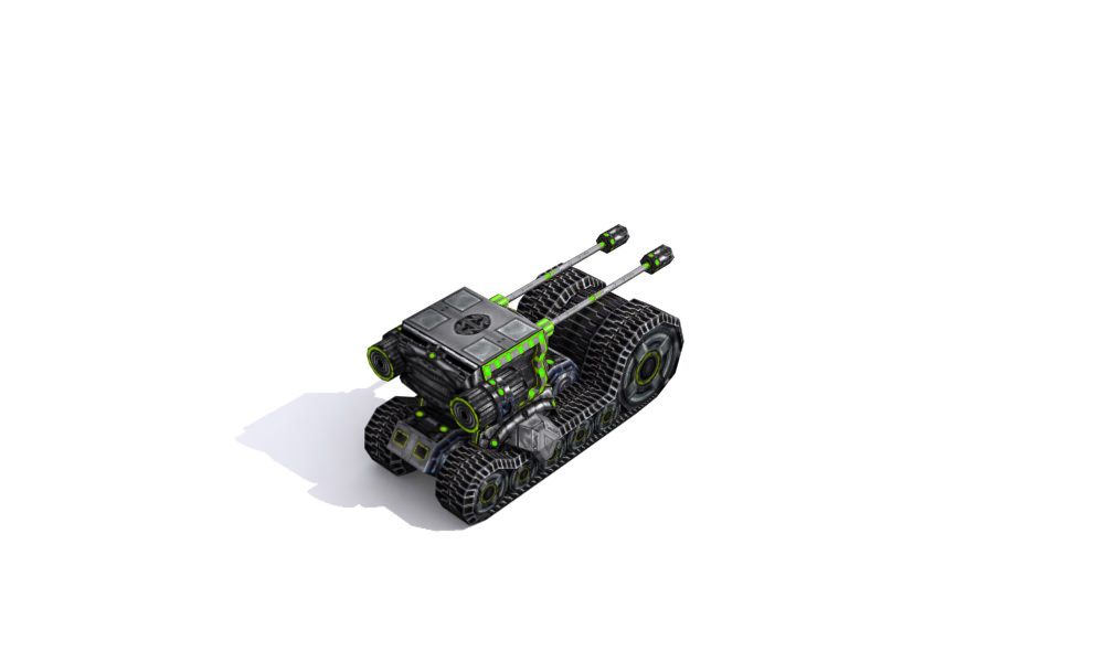Future combat vehicle collection Low-poly 3D model_57