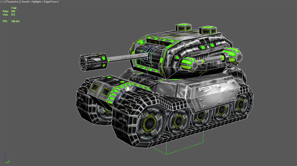 Future combat vehicle collection Low-poly 3D model_68