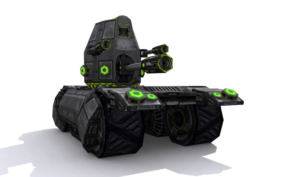 Future combat vehicle collection Low-poly 3D model_48