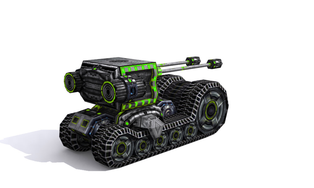 Future combat vehicle collection Low-poly 3D model_50