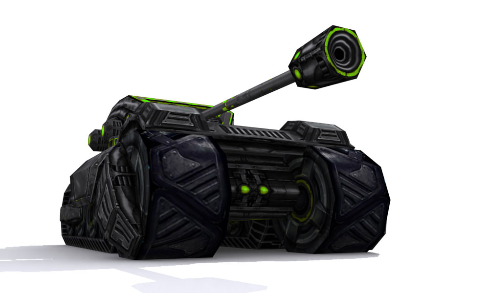 Future combat vehicle collection Low-poly 3D model_31