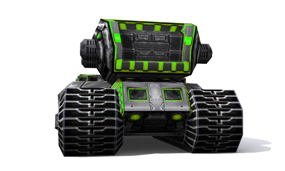 Future combat vehicle collection Low-poly 3D model_32