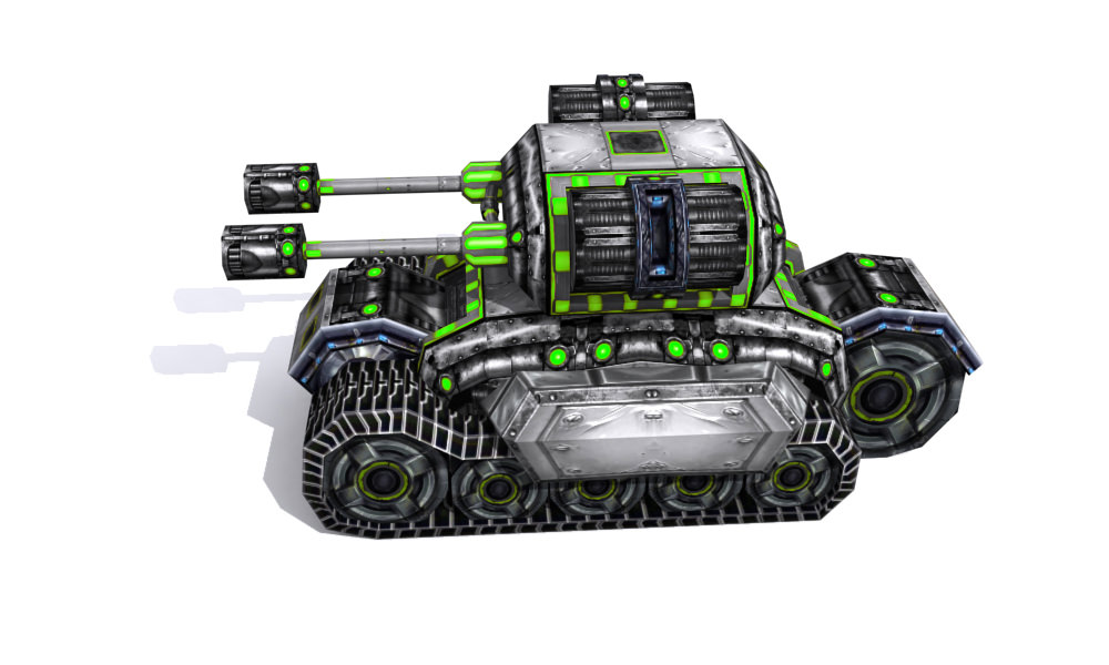 Future combat vehicle collection Low-poly 3D model_16