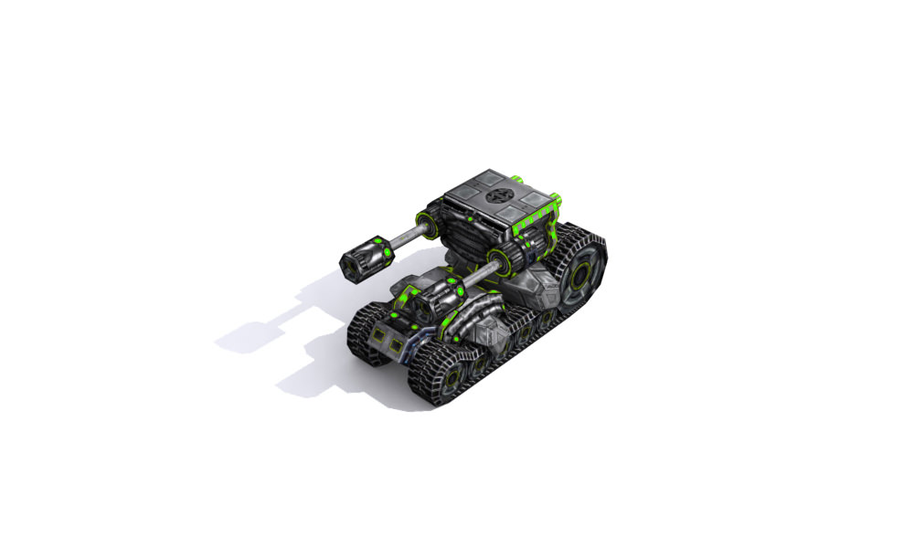 Future combat vehicle collection Low-poly 3D model_65