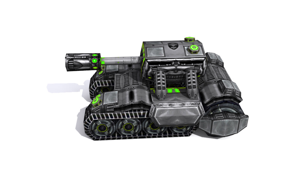 Future combat vehicle collection Low-poly 3D model_33