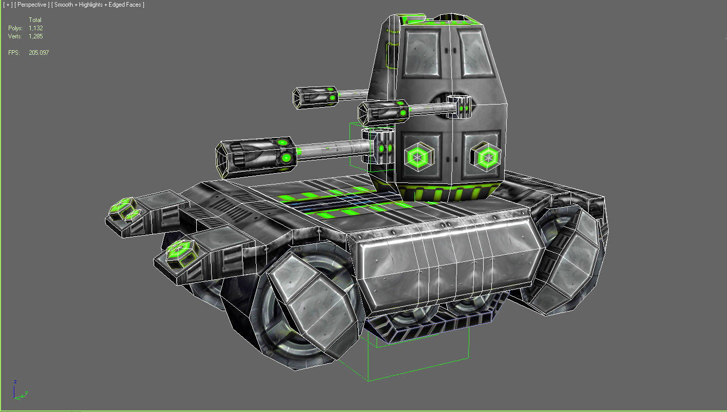 Future combat vehicle collection Low-poly 3D model_74
