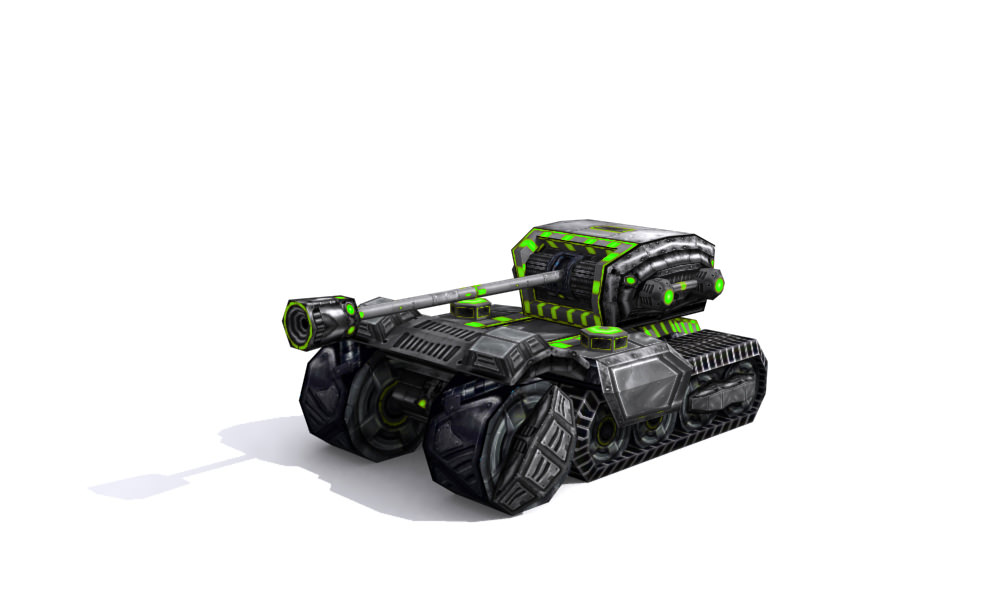 Future combat vehicle collection Low-poly 3D model_23