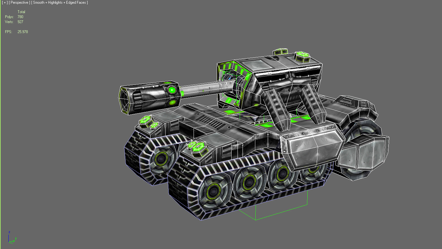 Future combat vehicle collection Low-poly 3D model_73