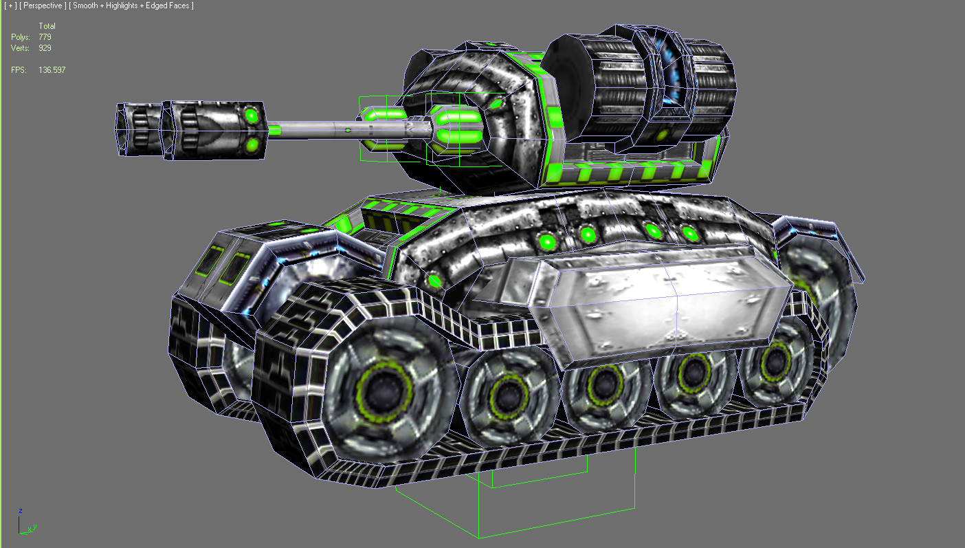 Future combat vehicle collection Low-poly 3D model_71