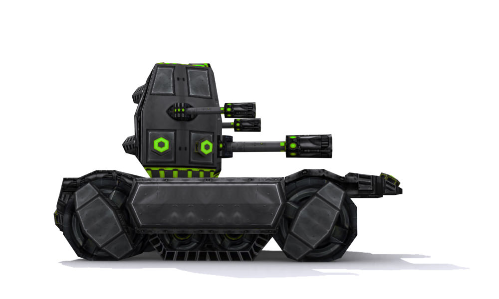 Future combat vehicle collection Low-poly 3D model_47