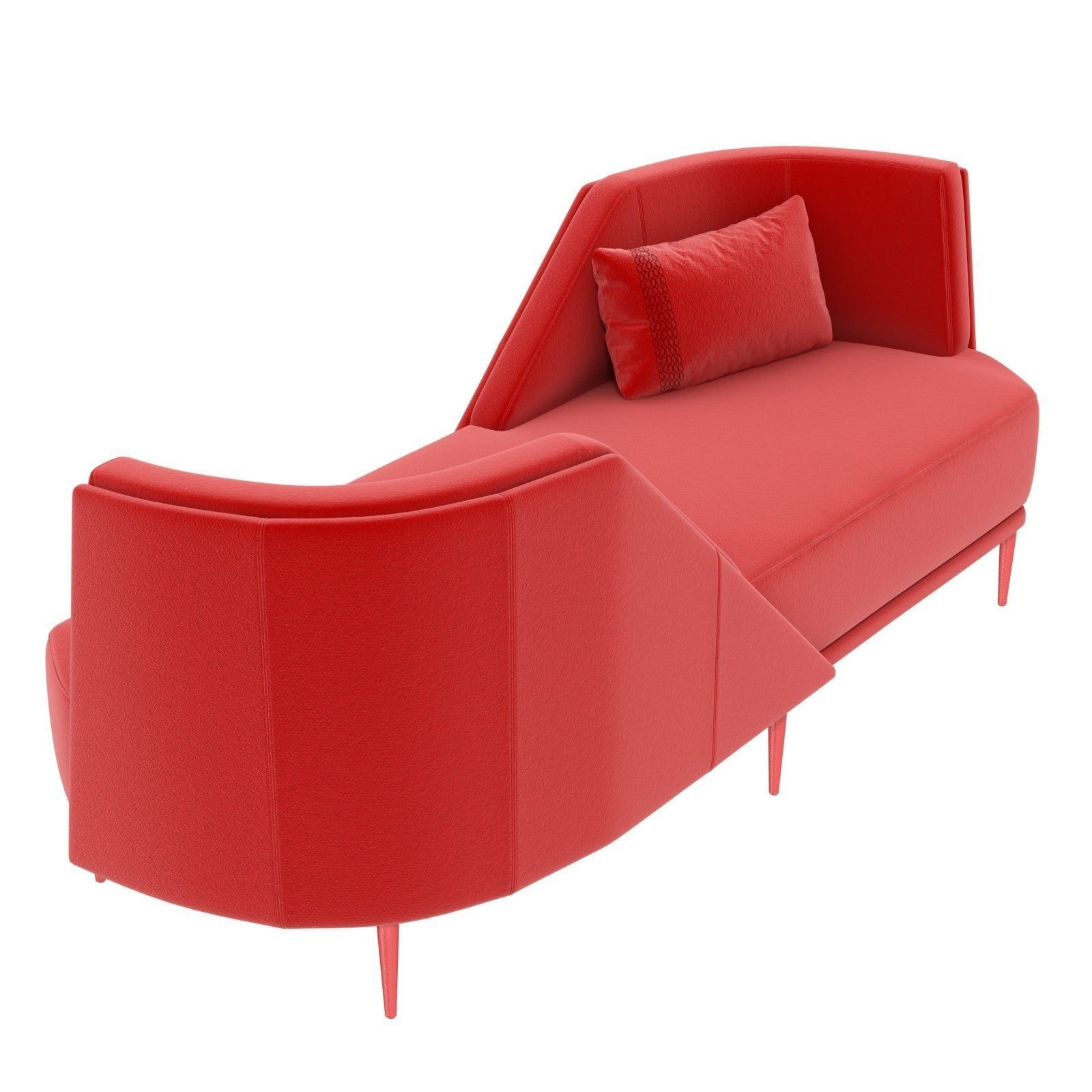 SITIA PERGY Vis a vis two seater fabric sofa 3D model_2