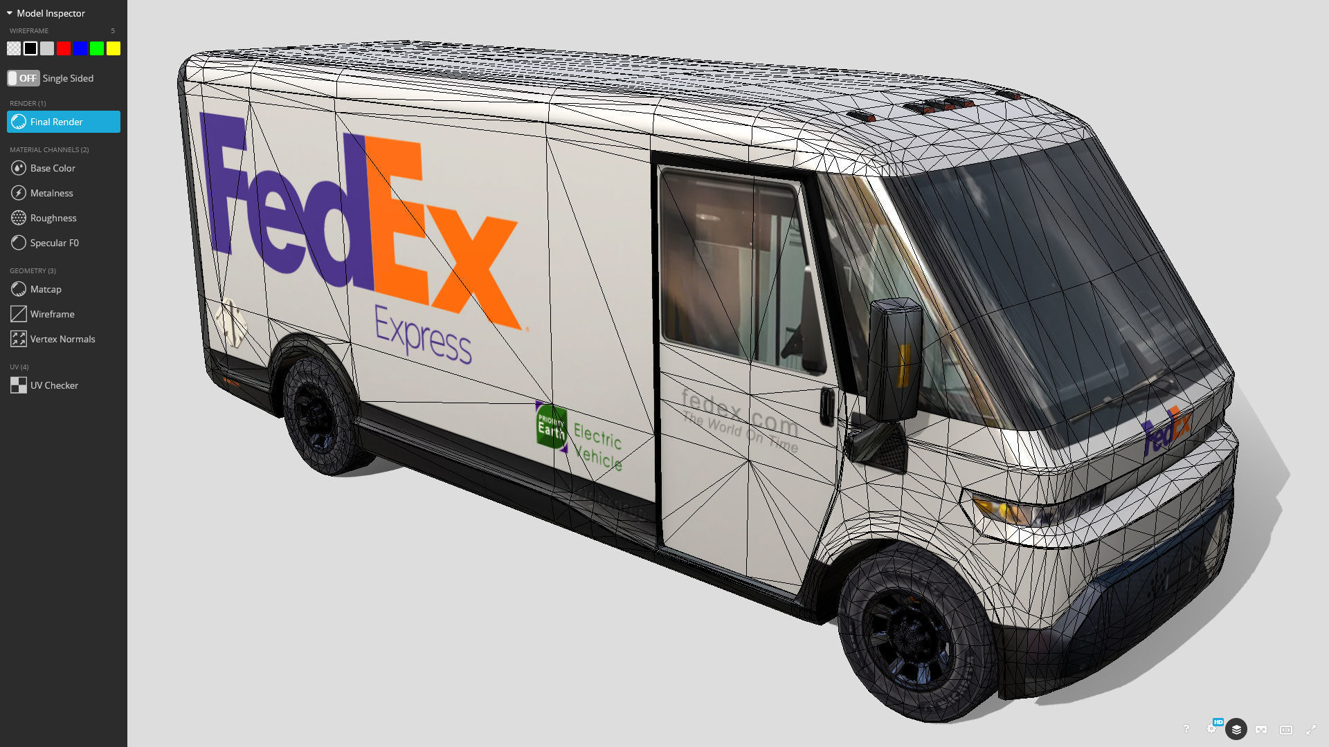 BrightDrop EV600 Low-poly 3D model_7