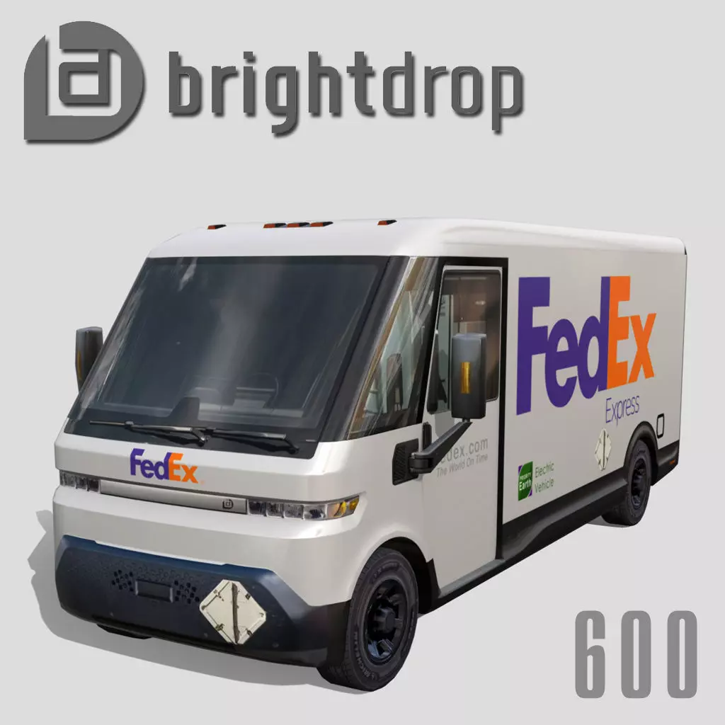 BrightDrop EV600 Low-poly 3D model_0