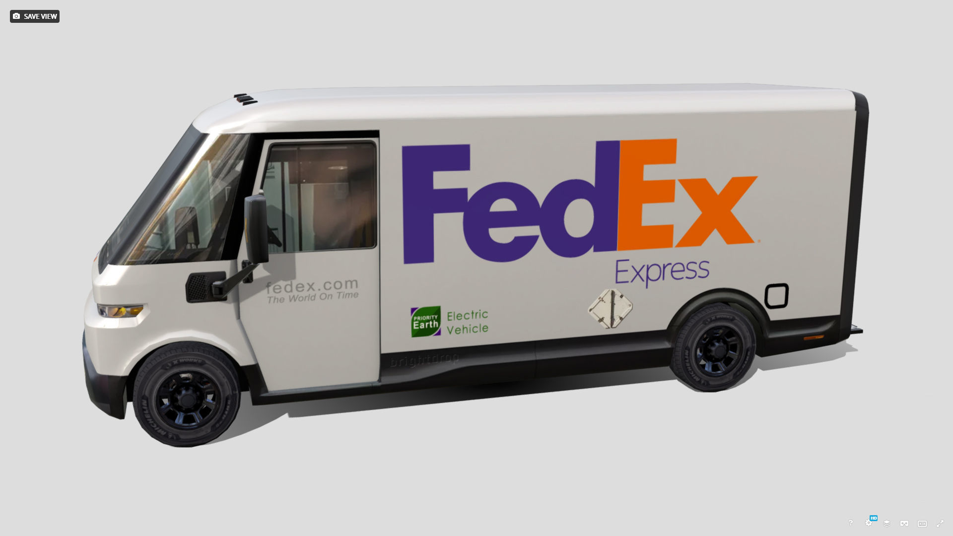 BrightDrop EV600 Low-poly 3D model_2