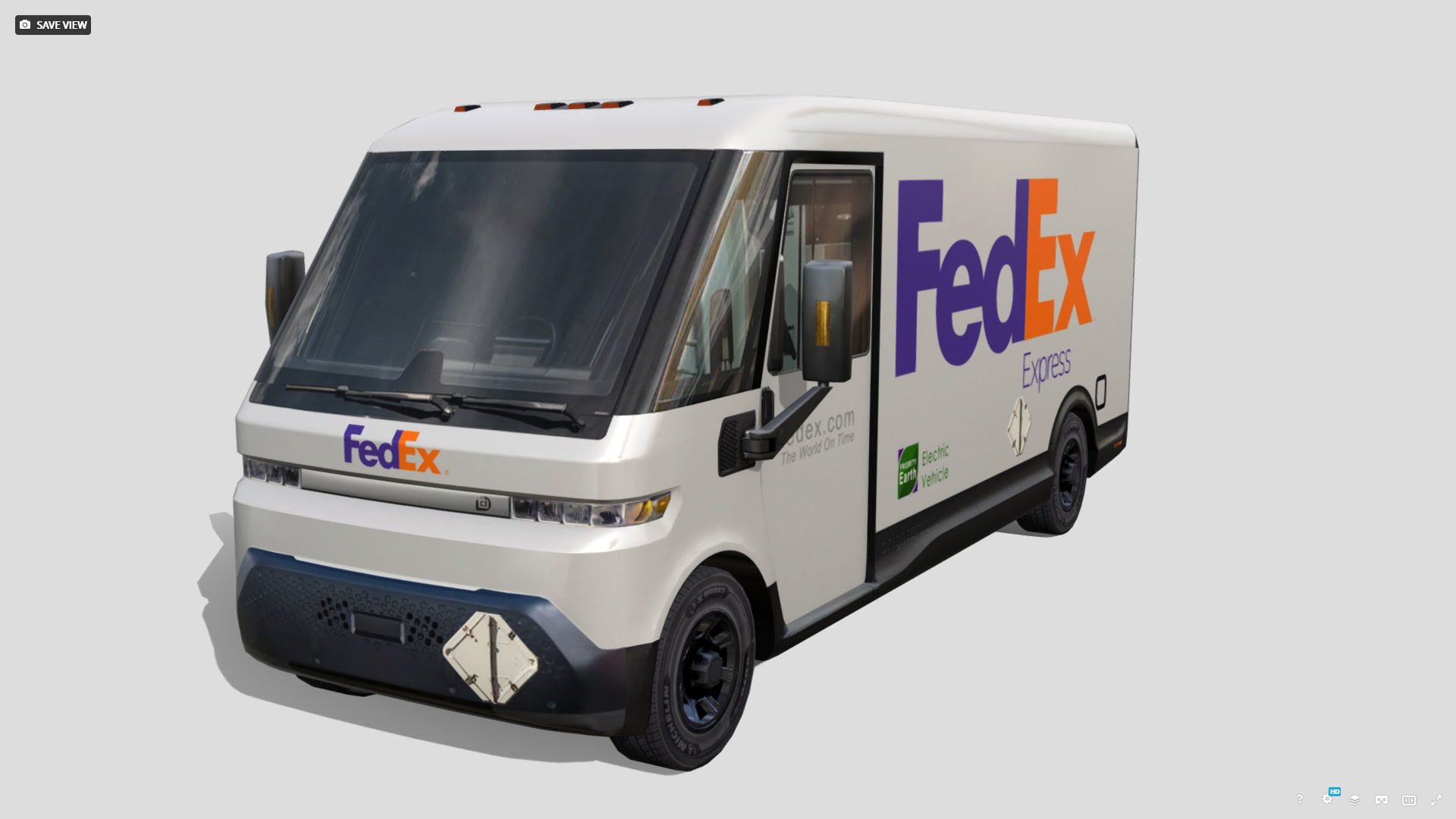 BrightDrop EV600 Low-poly 3D model_1