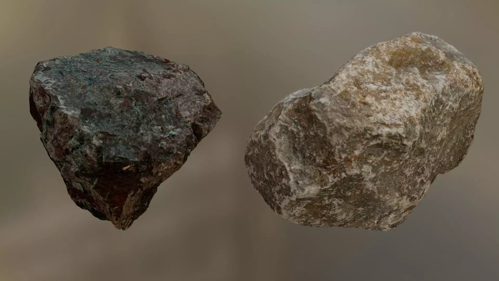 Mixed Rock Collection 001 Low-poly 3D model_0