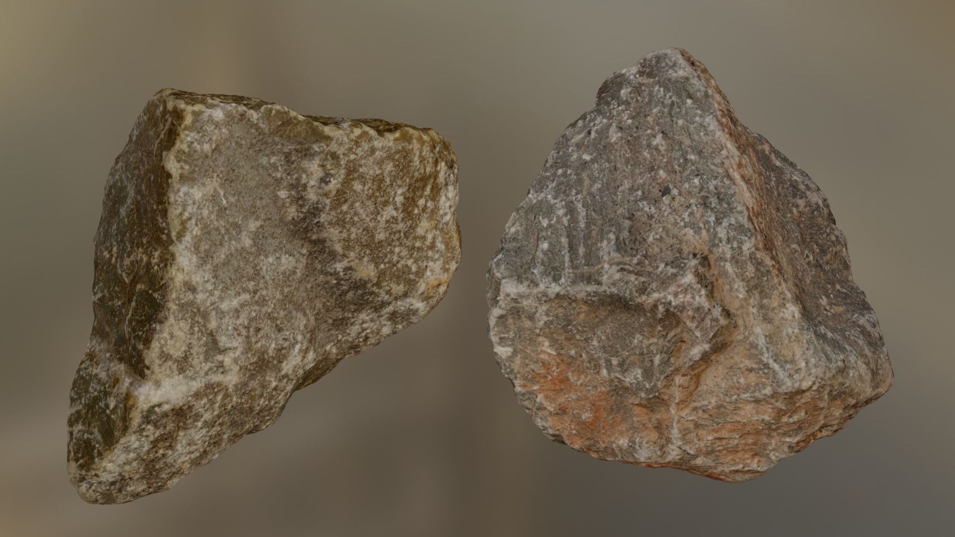 Mixed Rock Collection 001 Low-poly 3D model_1