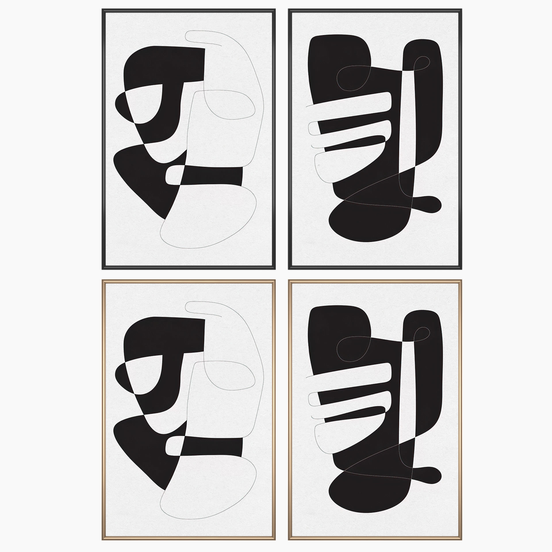 Wall Art Set 3423 3D model_1