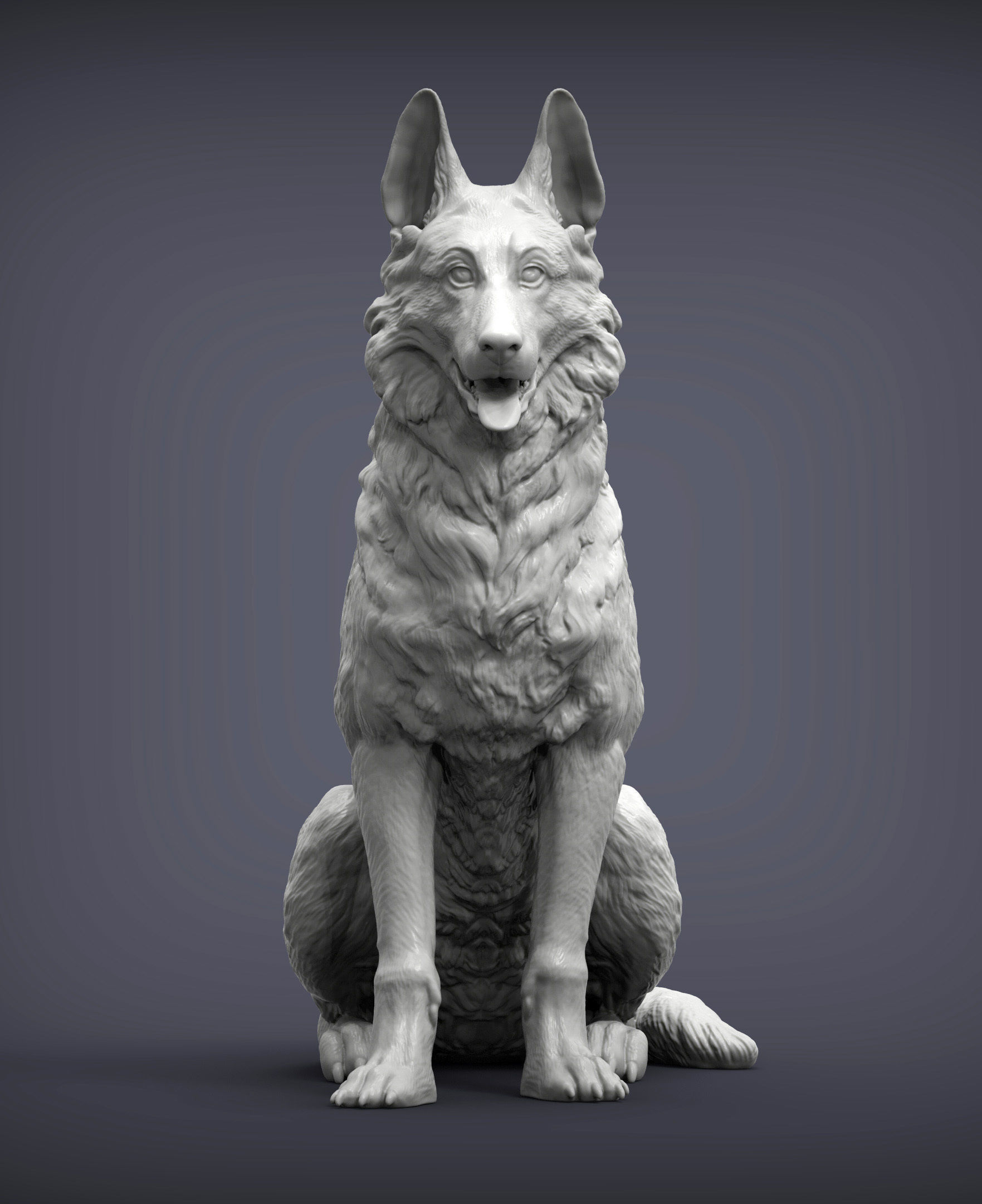 German Shepherd 3D print model_5
