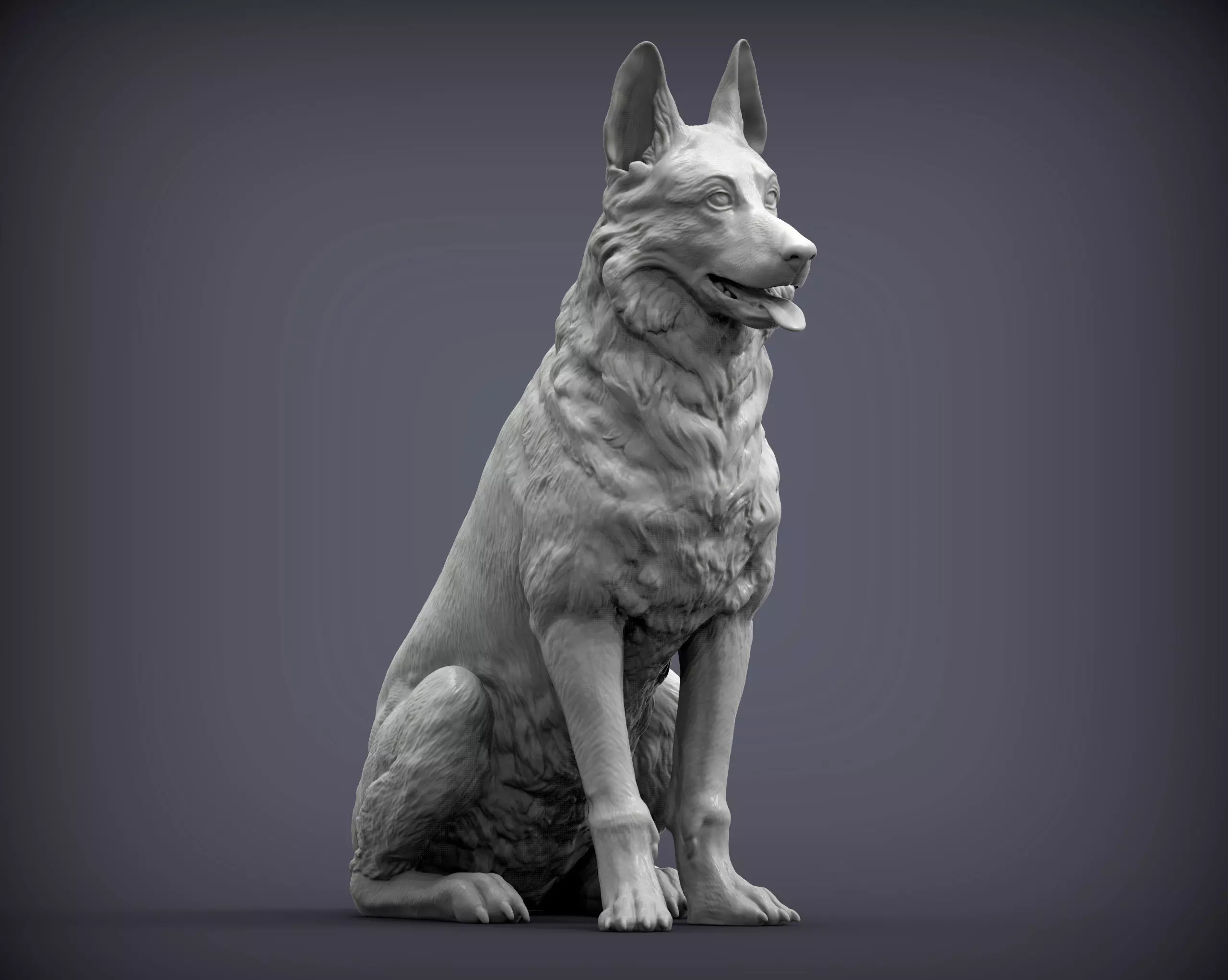 German Shepherd 3D print model_0