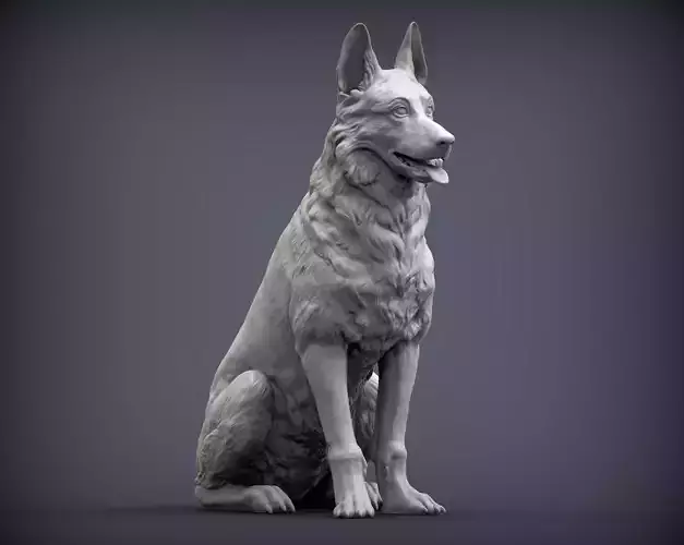 German Shepherd 3D print model