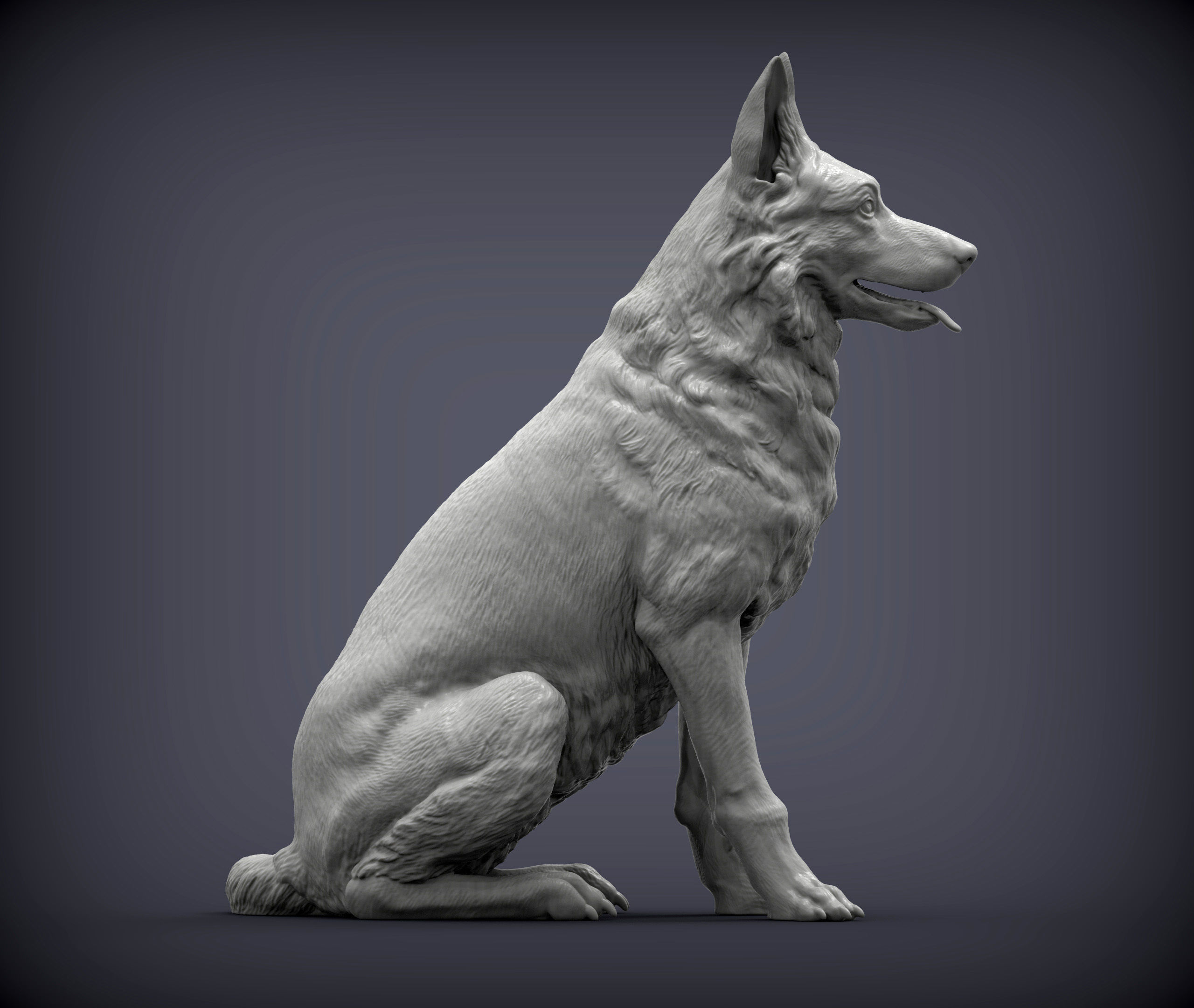 German Shepherd 3D print model_1