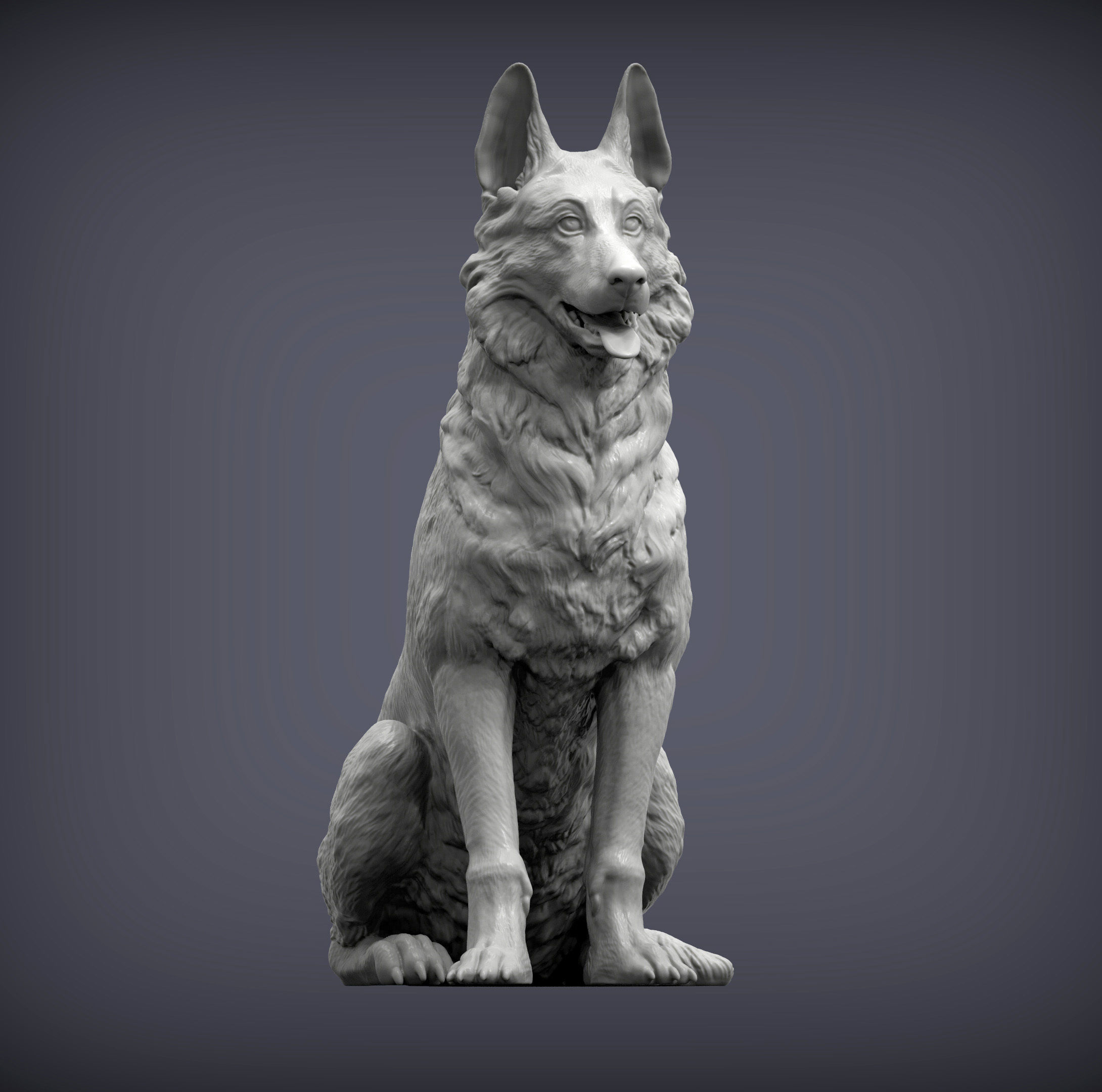 German Shepherd 3D print model_4