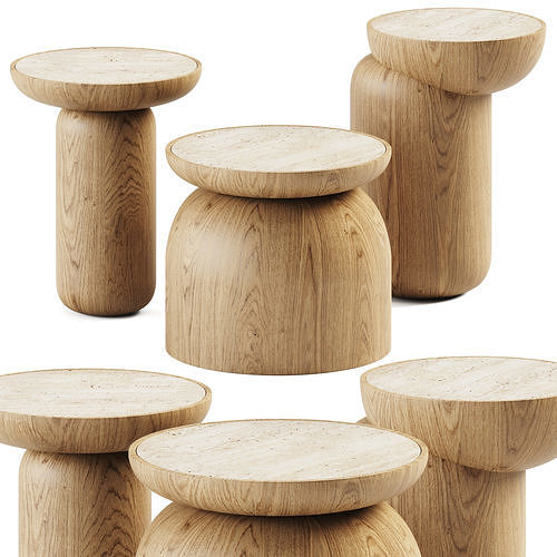 SinCa Design Mezcalitos Side Tables 3D model