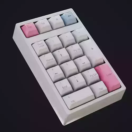 Computer White Keyboard Numpad